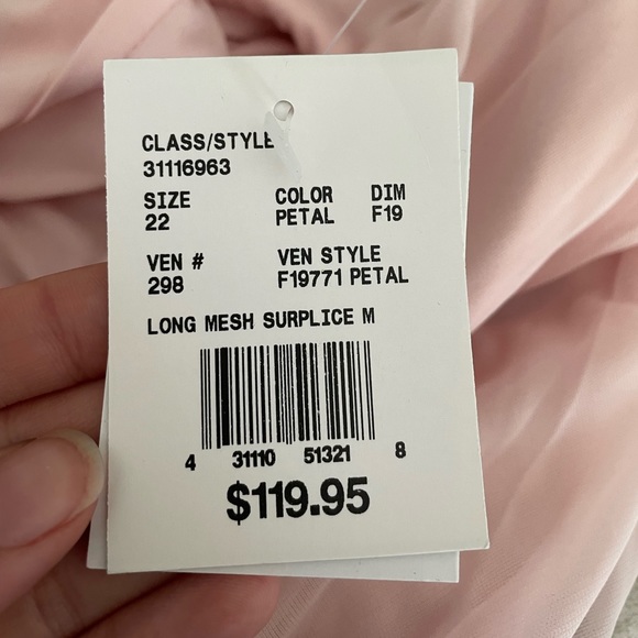 Unaltered Light Pink Gown - Picture 5 of 7